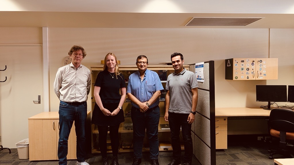 GNSS-SPAN members in the GNSS laboratory, Curtin University
