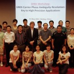 The GNSS workshop participants together with Dr Qianxin Wang of CASM and Peter and Bofeng of Curtin GNSS Research Centre.